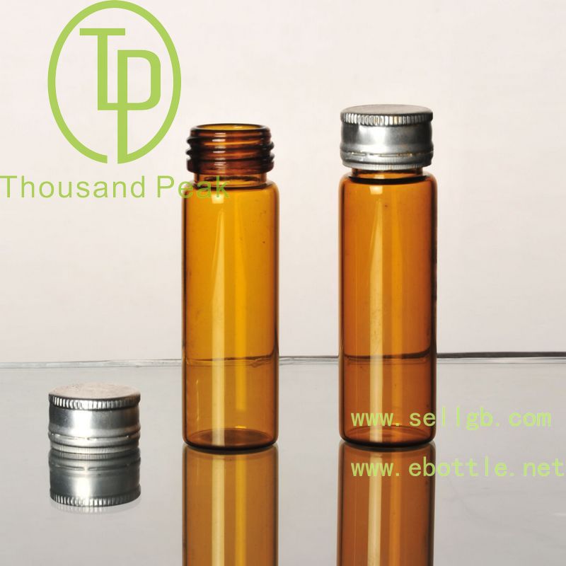 TP-4-02 15ml 棕色玻璃瓶 带防盗铝盖 适合装保健品 药品等