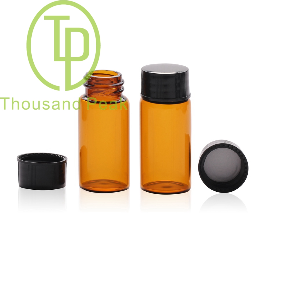 TP-1-10 10ml 低硼硅，中性硼硅，进口料试剂瓶 透明棕色玻璃瓶配18牙螺旋盖